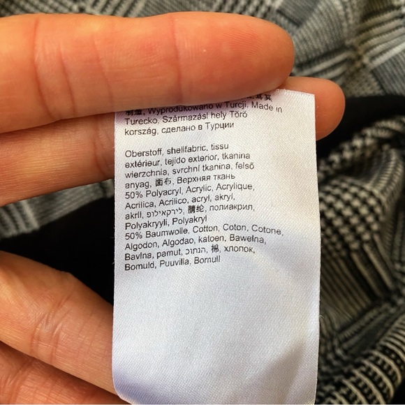 🔘 BETTY BARCLAY BLACK WHITE HOUNDSTOOTH PLAID KNIT SWEATER! - Picture 12 of 12